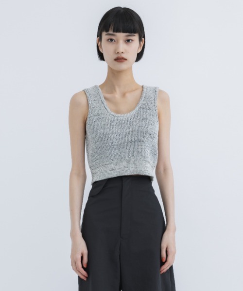美品　CLANE BUSTIER SET KNIT ビスチェセットニットトップス CLANE（クラネ） 正規商品 ビスチェ セット ニット トップス BUSTIER