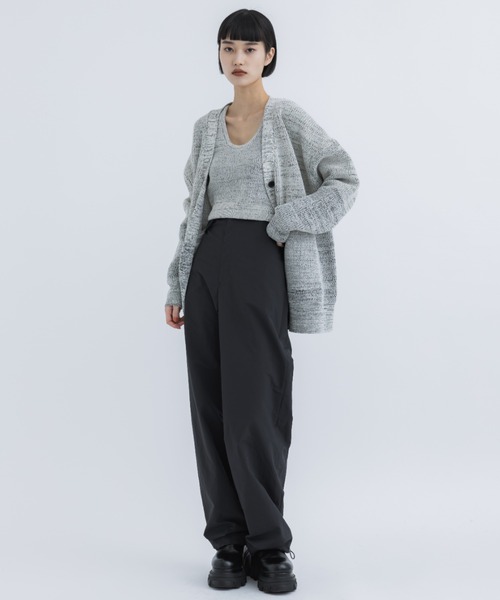CLANE(クラネ)の「【CLANE/クラネ】BUSTIER SET KNIT C/D/ビスチェセットニットカーデ(カーディガン/ボレロ・レディース・ミント/ネイビー/マルチ・1)」の13枚目の写真