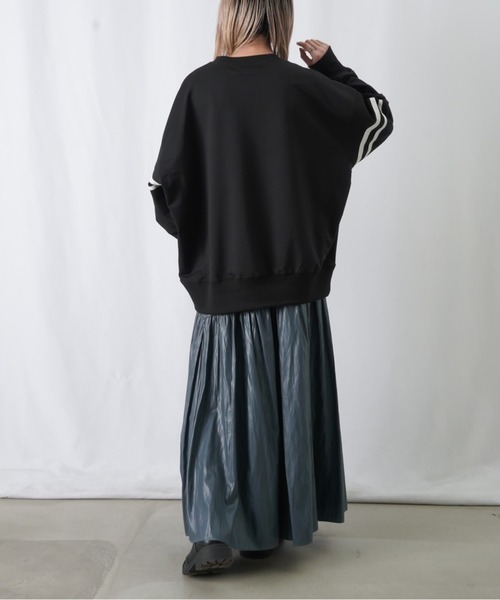 LUCA/LADY LUCK LUCA（ルカ/レディラックルカ）の「LC/LLL 発泡プリントラインスウェット（スウェット・レディース・キャメル/ブラック/グリーン・FREE）」の13枚目の写真