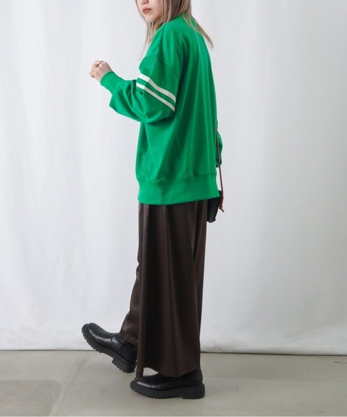 LUCA/LADY LUCK LUCA（ルカ/レディラックルカ）の「LC/LLL 発泡プリントラインスウェット（スウェット・レディース・キャメル/ブラック/グリーン・FREE）」の19枚目の写真