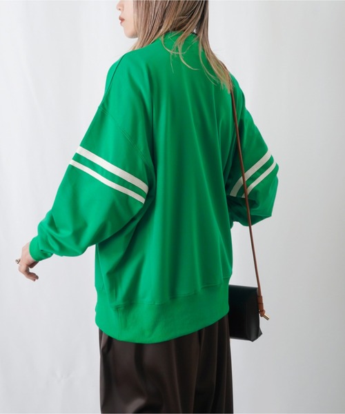 LUCA/LADY LUCK LUCA（ルカ/レディラックルカ）の「LC/LLL 発泡プリントラインスウェット（スウェット・レディース・キャメル/ブラック/グリーン・FREE）」の15枚目の写真