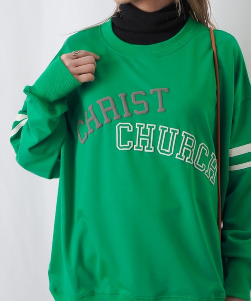 LUCA/LADY LUCK LUCA（ルカ/レディラックルカ）の「LC/LLL 発泡プリントラインスウェット（スウェット・レディース・キャメル/ブラック/グリーン・FREE）」の17枚目の写真