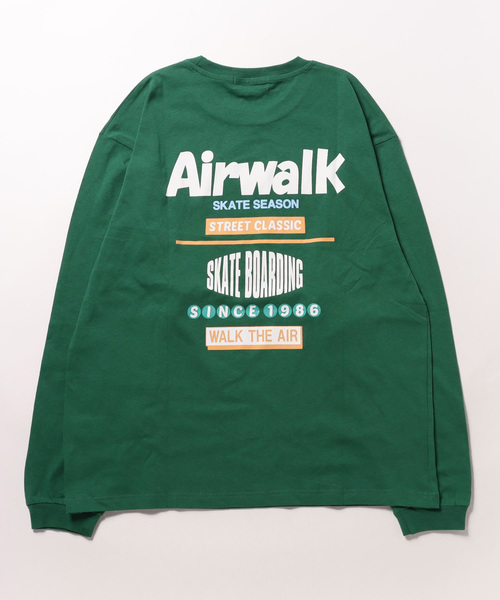 AIRWALK（エアウォーク）の「【AIRWALK】エアウォーク　プリント　クルー長袖Tシャツ　Unisex　綿100　AWM41401（Tシャツ/カットソー・メンズ・ダークブルー/ダークグリーン/ブラック/ホワイト・MEDIUM/LARGE/LL）」の6枚目の写真