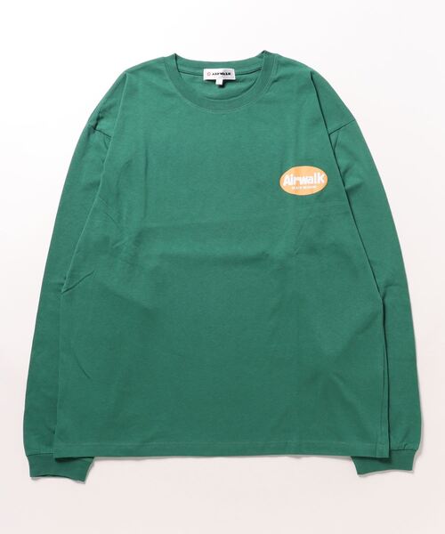 AIRWALK（エアウォーク）の「【AIRWALK】エアウォーク　プリント　クルー長袖Tシャツ　Unisex　綿100　AWM41401（Tシャツ/カットソー・メンズ・ダークブルー/ダークグリーン/ブラック/ホワイト・MEDIUM/LARGE/LL）」の10枚目の写真