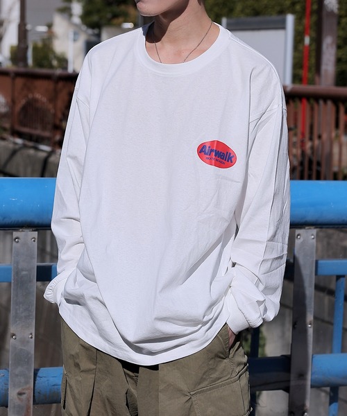 AIRWALK（エアウォーク）の「【AIRWALK】エアウォーク　プリント　クルー長袖Tシャツ　Unisex　綿100　AWM41401（Tシャツ/カットソー・メンズ・ダークブルー/ダークグリーン/ブラック/ホワイト・MEDIUM/LARGE/LL）」の17枚目の写真