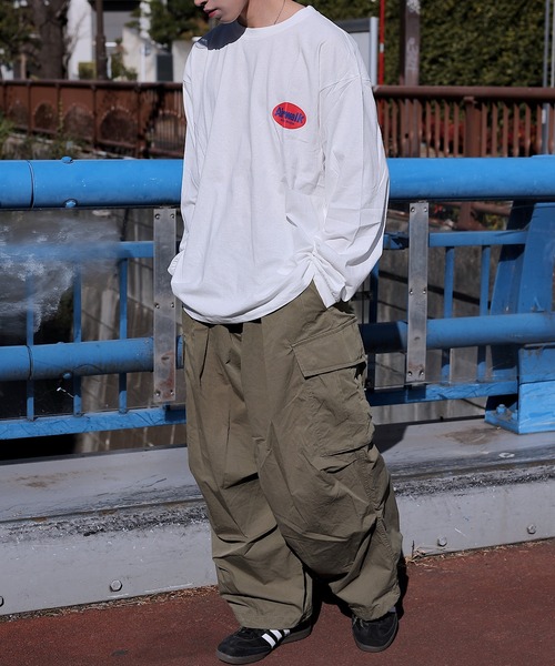 AIRWALK（エアウォーク）の「【AIRWALK】エアウォーク　プリント　クルー長袖Tシャツ　Unisex　綿100　AWM41401（Tシャツ/カットソー・メンズ・ダークブルー/ダークグリーン/ブラック/ホワイト・MEDIUM/LARGE/LL）」の18枚目の写真