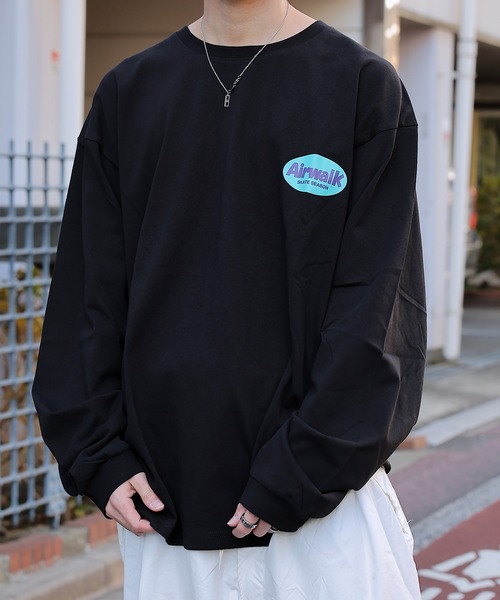 AIRWALK（エアウォーク）の「【AIRWALK】エアウォーク　プリント　クルー長袖Tシャツ　Unisex　綿100　AWM41401（Tシャツ/カットソー・メンズ・ダークブルー/ダークグリーン/ブラック/ホワイト・MEDIUM/LARGE/LL）」の21枚目の写真