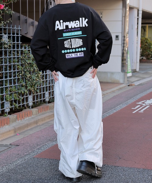 AIRWALK（エアウォーク）の「【AIRWALK】エアウォーク　プリント　クルー長袖Tシャツ　Unisex　綿100　AWM41401（Tシャツ/カットソー・メンズ・ダークブルー/ダークグリーン/ブラック/ホワイト・MEDIUM/LARGE/LL）」の22枚目の写真