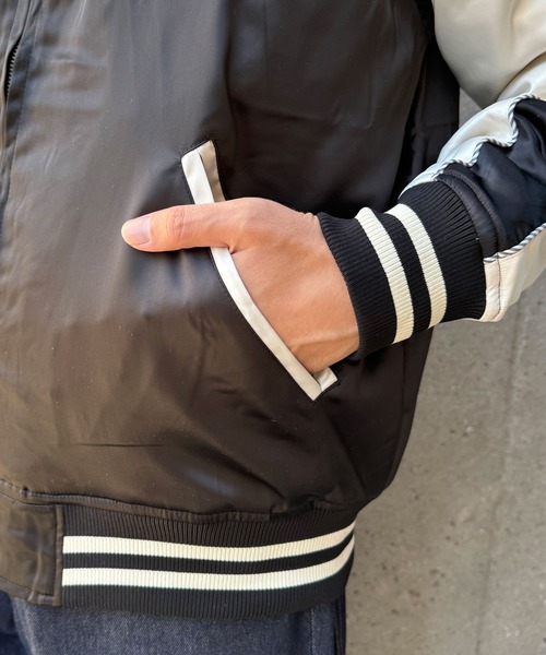 CIAOPANIC(チャオパニック)の「【ユニセックス】スーベニアジャケット(ブルゾン・レディース・イエロー/ブラック・FREE)」の9枚目の写真