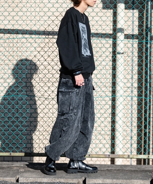 JOHN'S CLOSET(ジョンズクローゼット)の「【i】綿ツイル EXTRA-WIDE ピグメントカーゴパンツ(カーゴパンツ・メンズ・ブラック/カーキ・MEDIUM/X-LARGE/LARGE)」の18枚目の写真
