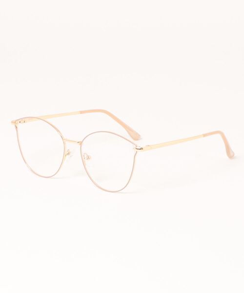 anap mimpi(アナップミンピ)の「細フレームダテメガネ(メガネ・レディース・ブラック/ゴールド・FREE)」の5枚目の写真