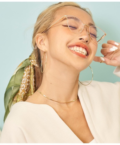 anap mimpi(アナップミンピ)の「細フレームダテメガネ(メガネ・レディース・ブラック/ゴールド・FREE)」の8枚目の写真