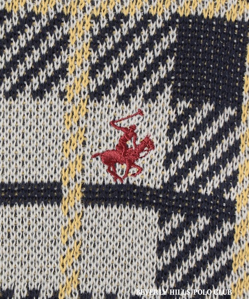 BEVERLY HILLS POLO CLUB(ビバリーヒルズポロクラブ)の「【BEVERLY HILLS POLO CLUB】チェックニットプルオーバー(ニット/セーター・レディース・オフホワイト/グリーン/ネイビー・FREE)」の21枚目の写真