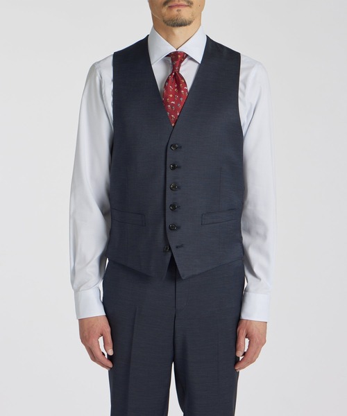 ⭐️極美品 Paul Smith 襟・ボタン付きベスト Mサイズ ⭐️極美品