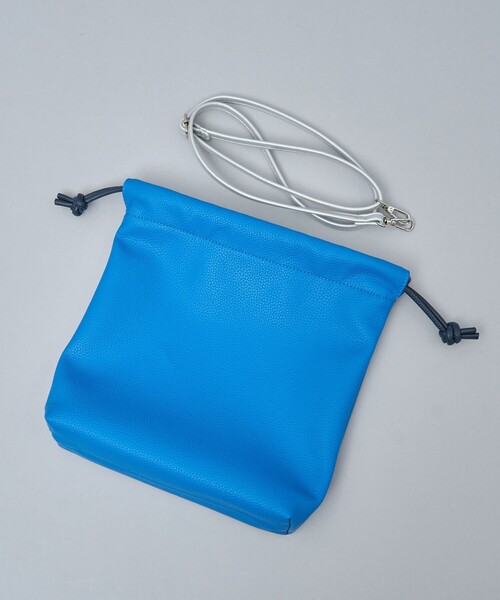 coen（コーエン）の「合皮巾着ショルダーバッグ（ショルダーバッグ・レディース・コバルトブルー/ブラック/シルバー/オフホワイト・FREE）」の14枚目の写真