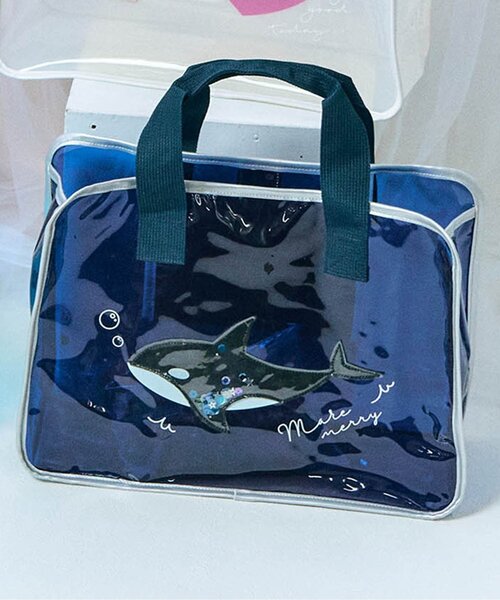 apres les cours（アプレレクール）の「モチーフスイムバック（スイムグッズ・キッズ・アイボリー/サックスブルー/ブルー/レインボー・FREE）」の3枚目の写真