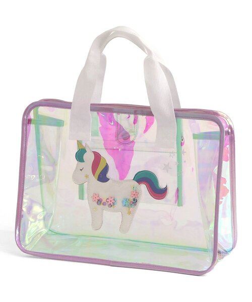 apres les cours（アプレレクール）の「モチーフスイムバック（スイムグッズ・キッズ・アイボリー/サックスブルー/ブルー/レインボー・FREE）」の4枚目の写真