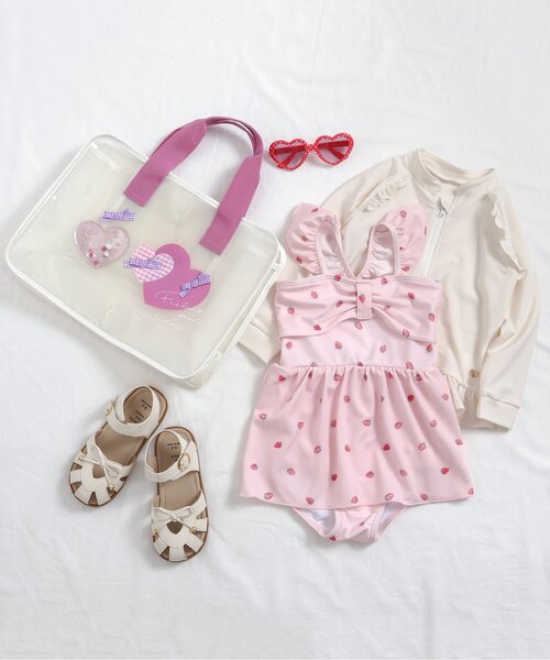 apres les cours（アプレレクール）の「モチーフスイムバック（スイムグッズ・キッズ・アイボリー/サックスブルー/ブルー/レインボー・FREE）」の7枚目の写真