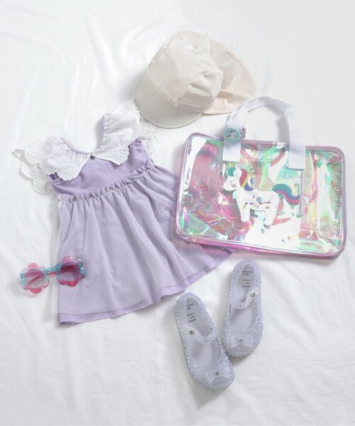 apres les cours（アプレレクール）の「モチーフスイムバック（スイムグッズ・キッズ・アイボリー/サックスブルー/ブルー/レインボー・FREE）」の8枚目の写真