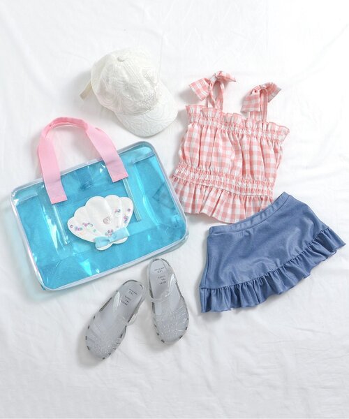 apres les cours（アプレレクール）の「モチーフスイムバック（スイムグッズ・キッズ・アイボリー/サックスブルー/ブルー/レインボー・FREE）」の9枚目の写真