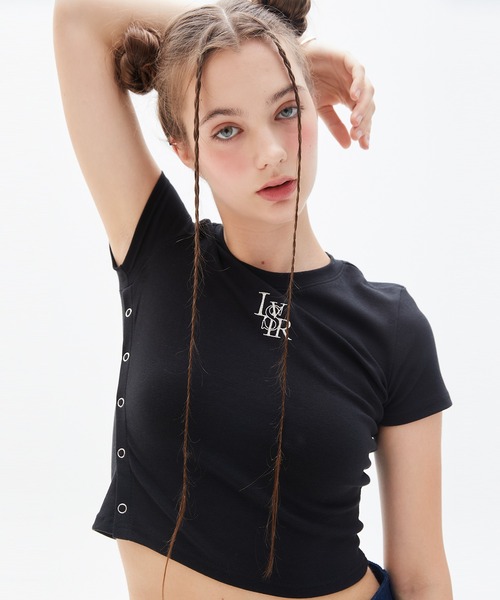 LUVISTRUE（ラヴイズトゥルー）の「PY LVTR TEE（Tシャツ/カットソー・レディース・ホワイト/ブラック/ブルー・FREE）」の2枚目の写真