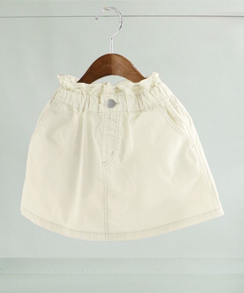 BRANSHES（ブランシェス）の「【綿100％】マカロンスカート（スカート・キッズ・ブルー/アイボリー/カラフル・120/140/150/110/100/130/90）」の2枚目の写真