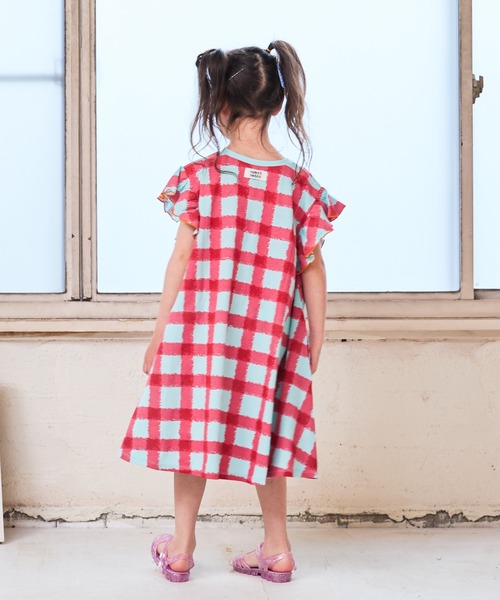 HOGAN RANCH WEAR（ホーガンランチウエア）の「ソウガラフリルショルダーワンピース（80～150cm）（ワンピース・キッズ・チャコール/ピンク/ライトブルー/ピンク系その他/オフホワイト/ブラック系その他・80/90/100/110/120/130/140/150）」の12枚目の写真