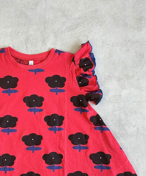 HOGAN RANCH WEAR（ホーガンランチウエア）の「ソウガラフリルショルダーワンピース（80～150cm）（ワンピース・キッズ・チャコール/ピンク/ライトブルー/ピンク系その他/オフホワイト/ブラック系その他・80/90/100/110/120/130/140/150）」の19枚目の写真