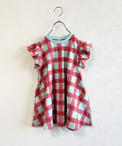 HOGAN RANCH WEAR（ホーガンランチウエア）の「ソウガラフリルショルダーワンピース（80～150cm）（ワンピース・キッズ・チャコール/ピンク/ライトブルー/ピンク系その他/オフホワイト/ブラック系その他・80/90/100/110/120/130/140/150）」の20枚目の写真