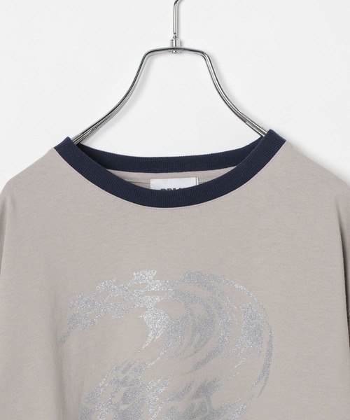 PBLIM（ページボーイリム）の「PBLIM/サイドギャザーチビT（Tシャツ/カットソー・レディース・グレー/ピンク・FREE）」の21枚目の写真