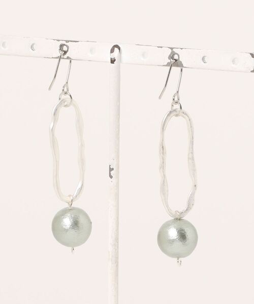 tone(トーン)の「【Occhocochoi】mat silver pierce(MA)(ピアス(両耳用)・レディース・シルバー・FREE)」の2枚目の写真