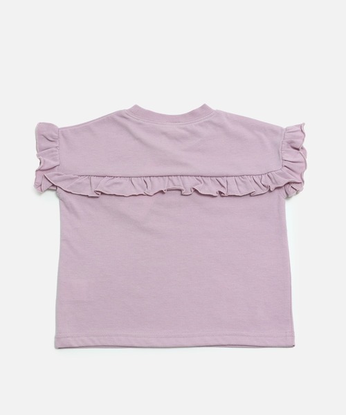 chil2(チルツー)の「肩フリル Tシャツ(Tシャツ/カットソー・キッズ・ラベンダー/ブラック/ライトグリーン/ホワイト・90cm/100cm/110cm/120cm/130cm/140cm/150cm)」の11枚目の写真