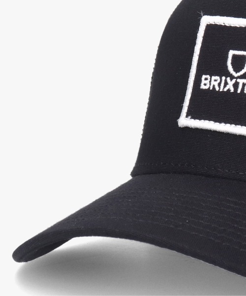 BRIXTON（ブリクストン）の「BRIXTON ALPHA BLOCK TRUCKER HAT（キャップ・メンズ・ブラック/ダークグリーン・O/S）」の6枚目の写真