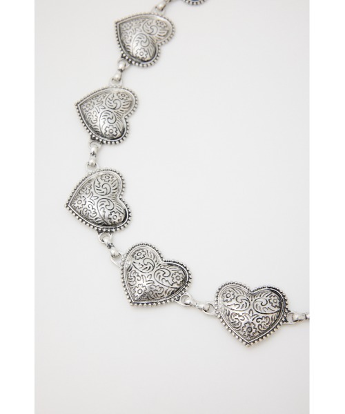 theVirgins heart chain belt ハートチェーンベルト SLY（スライ）の「HEART METAL CHAIN BELT ハート メタル