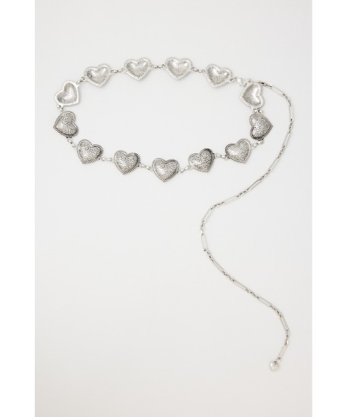 theVirgins heart chain belt ハートチェーンベルト AREA Heart Chain Belt | Gold | FARFETCH