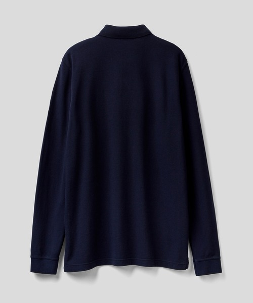 BENETTON (UNITED COLORS OF BENETTON)(ベネトンユナイテッドカラーズオブベネトン)の「レギュラーフィット長袖ポロシャツ(ポロシャツ・メンズ・ネイビー/ブラック・SMALL/MEDIUM/LARGE)」の12枚目の写真