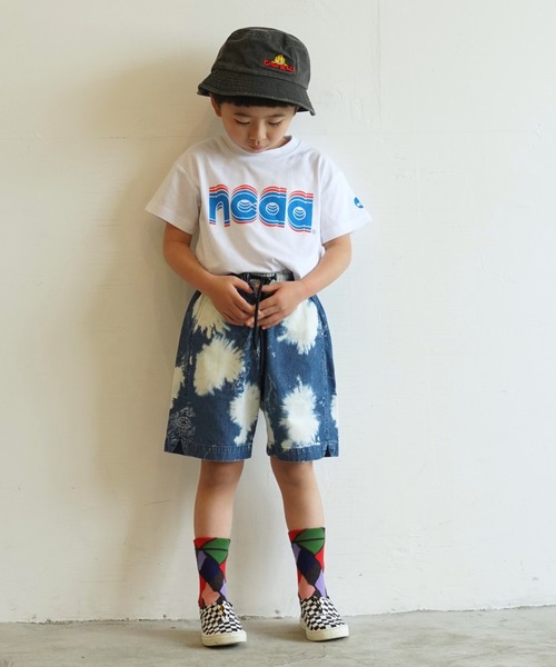 NCAA（エヌシーエーエー）の「【NCAA】別注プリントTee（80～120cm）（Tシャツ/カットソー・キッズ・ホワイト/ブラック/キナリ・90/120/80/110/100）」の2枚目の写真