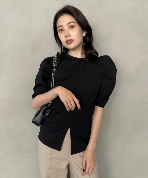 anuans カットアウトトップス カットアウトトップス