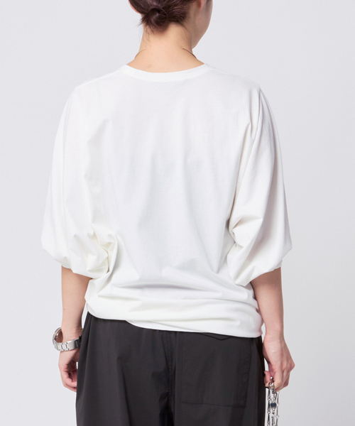 AP STUDIO ワイドスリーブTシャツ 黒 セール】ワイドスリーブTシャツ（Tシャツ/カットソー）｜AP