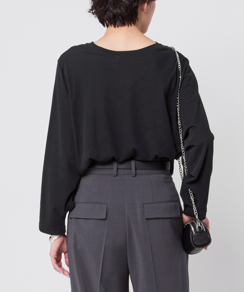 AP STUDIO（エーピーストゥディオ）の「ワイドスリーブTシャツ（Tシャツ/カットソー・レディース・ブラック/ライトグレー/ホワイト・FREE）」の14枚目の写真