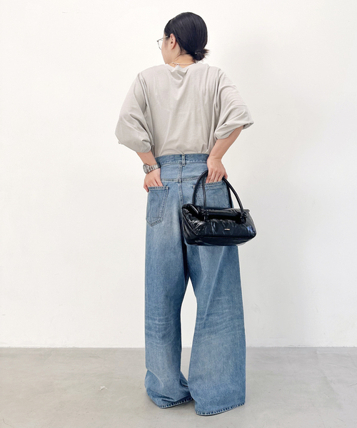 AP STUDIO（エーピーストゥディオ）の「ワイドスリーブTシャツ（Tシャツ/カットソー・レディース・ブラック/ライトグレー/ホワイト・FREE）」の20枚目の写真