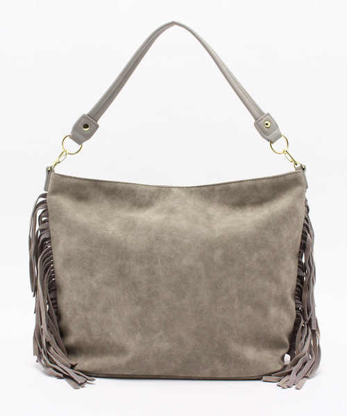 Every very nice claup(エブリィベリーナイスクラップ)の「【Every very nice claup】スエードフリンジショルダーバッグ(ショルダーバッグ・レディース・キャメル/ライトグレー/ブラック・FREE)」の17枚目の写真