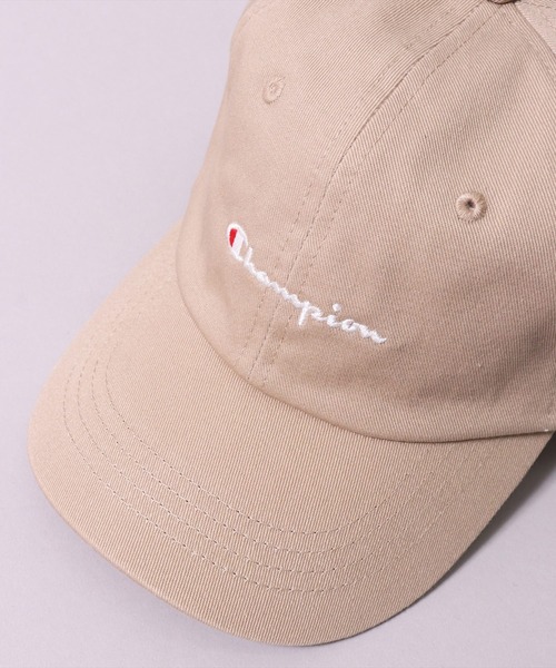 Champion（チャンピオン）の「(LF)【Champion】【キッズ】コットン ツイル & デニム ブランドロゴ 刺繍 キャップ（キャップ・キッズ・ダークインディゴブルー/ライトインディゴブルー/ネイビー/ラベンダー/ミント/ベージュ/ブラック/ライトピンク/グレイッシュブルー/オフホワイト・FREE）」の4枚目の写真