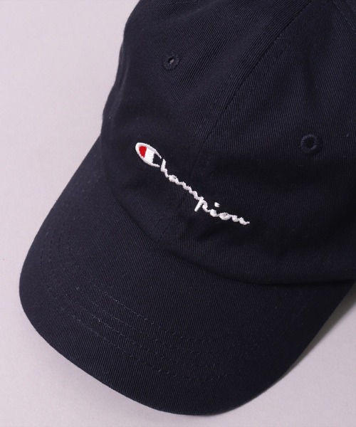 Champion（チャンピオン）の「(LF)【Champion】【キッズ】コットン ツイル & デニム ブランドロゴ 刺繍 キャップ（キャップ・キッズ・ダークインディゴブルー/ライトインディゴブルー/ネイビー/ラベンダー/ミント/ベージュ/ブラック/ライトピンク/グレイッシュブルー/オフホワイト・FREE）」の5枚目の写真