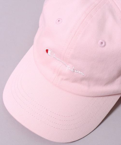 Champion（チャンピオン）の「(LF)【Champion】【キッズ】コットン ツイル & デニム ブランドロゴ 刺繍 キャップ（キャップ・キッズ・ダークインディゴブルー/ライトインディゴブルー/ネイビー/ラベンダー/ミント/ベージュ/ブラック/ライトピンク/グレイッシュブルー/オフホワイト・FREE）」の10枚目の写真