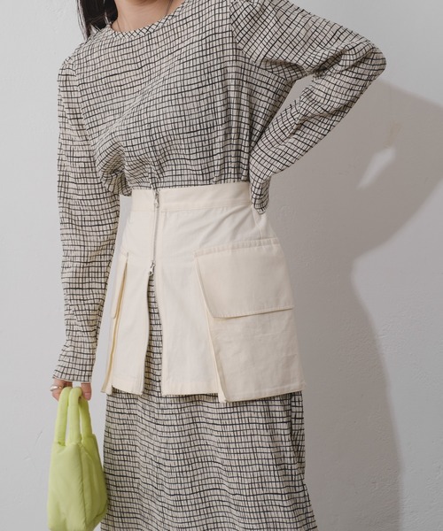 Kastane（カスタネ）の「【マルチウェイ】ツイルラップベルト（ベルト・レディース・ブラック/カーキ/ホワイト・FREE）」の8枚目の写真