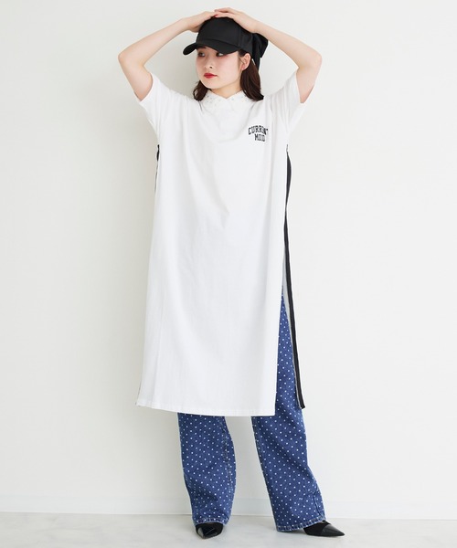 Narcissus(ナルシス)の「ドットデニムストレートパンツ(デニムパンツ・レディース・ブラック/ブルー・FREE)」の19枚目の写真