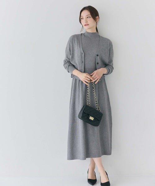 fifth（フィフス）の「【インスタグラマーセレクト】シルキータッチニットワンピース（ワンピース・レディース・グレー/ブルー系その他5/ブラック・M）」の22枚目の写真
