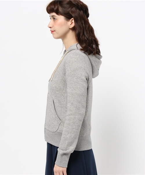 earth music&ecology(アースミュージックアンドエコロジー)の「【パーカーパーカー!】裏毛(パーカー・レディース・ベージュ系その他/杢グレー・MEDIUM/SMALL)」の4枚目の写真