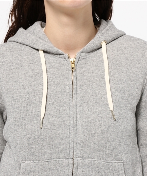 earth music&ecology(アースミュージックアンドエコロジー)の「【パーカーパーカー!】裏毛(パーカー・レディース・ベージュ系その他/杢グレー・MEDIUM/SMALL)」の6枚目の写真